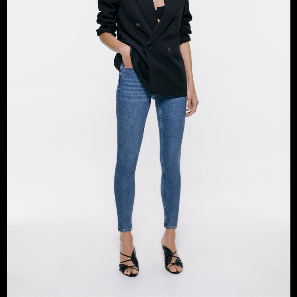 Zara - Bering blue jeans 80s Skinny Jeans